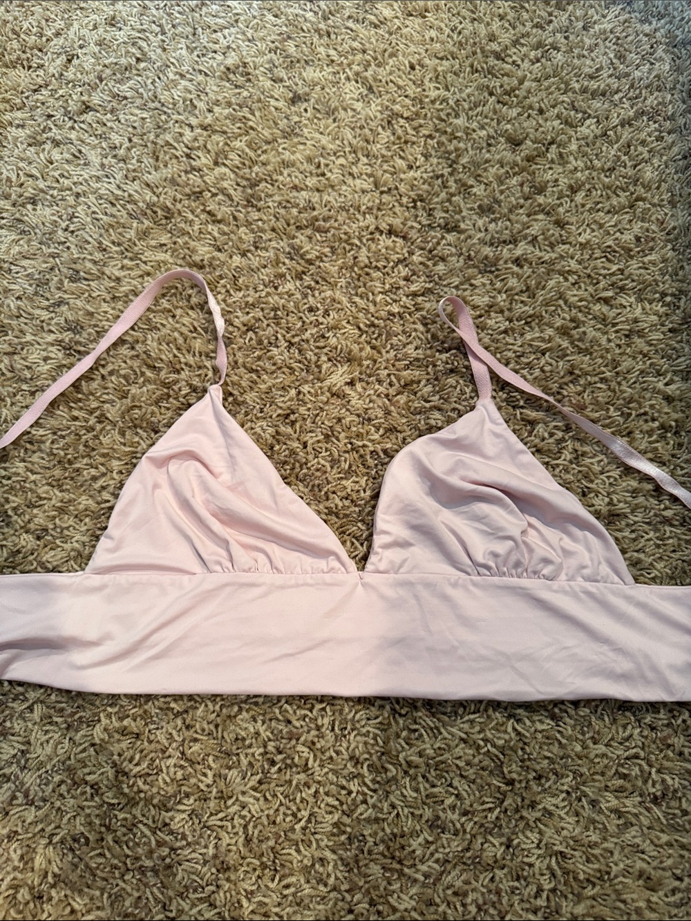 Intimo Light Pink Triangle Bralette - Picture 4 of 4
